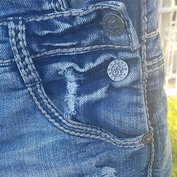 Denim Overall Shorts - Picture 2 of 8